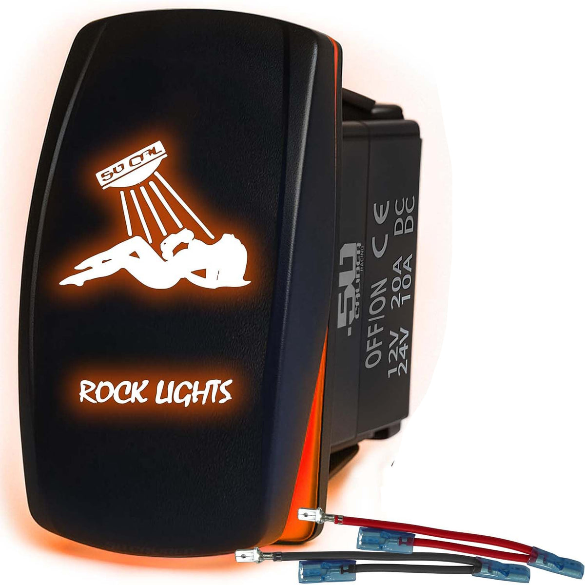 SxS Waterproof Rocker Switch On/Off | 50 Caliber Racing