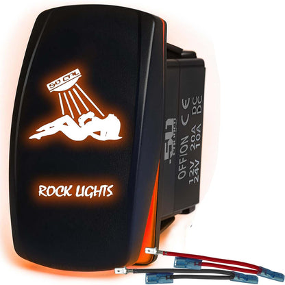 SxS Waterproof Rocker Switch On/Off | 50 Caliber Racing