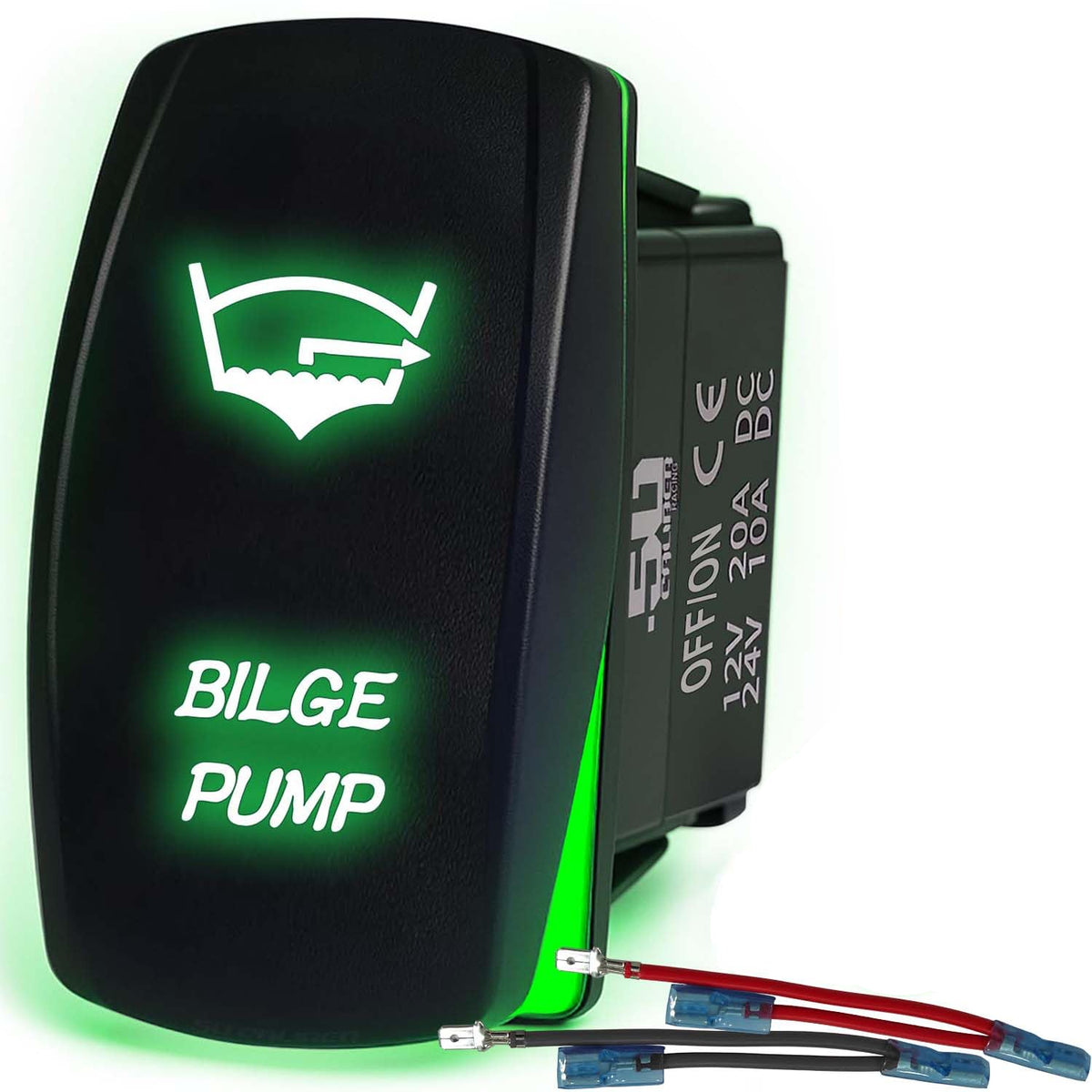 Waterproof Rocker Switch On/Off | 50 Caliber Racing