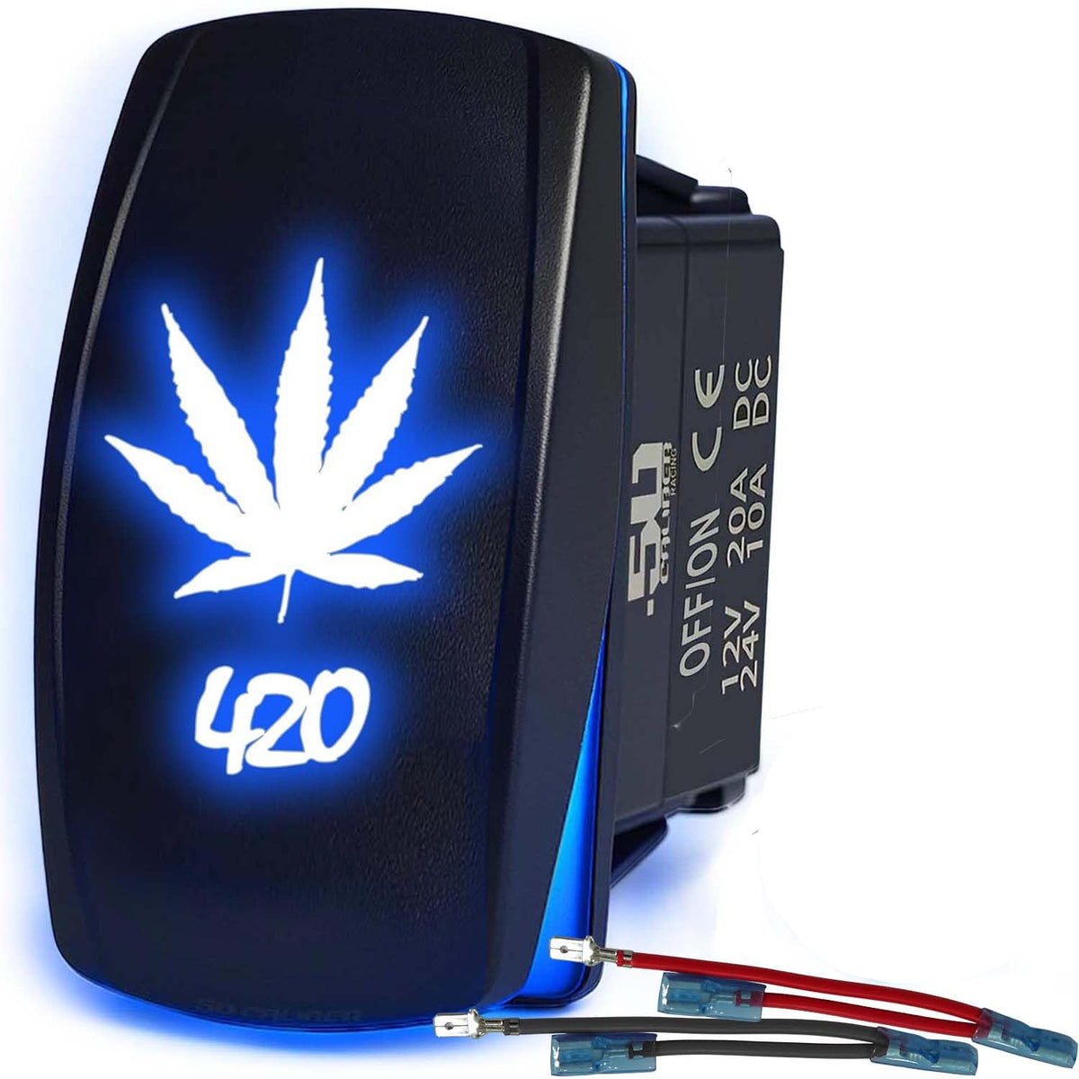 Waterproof Rocker Switch On/Off | 50 Caliber Racing