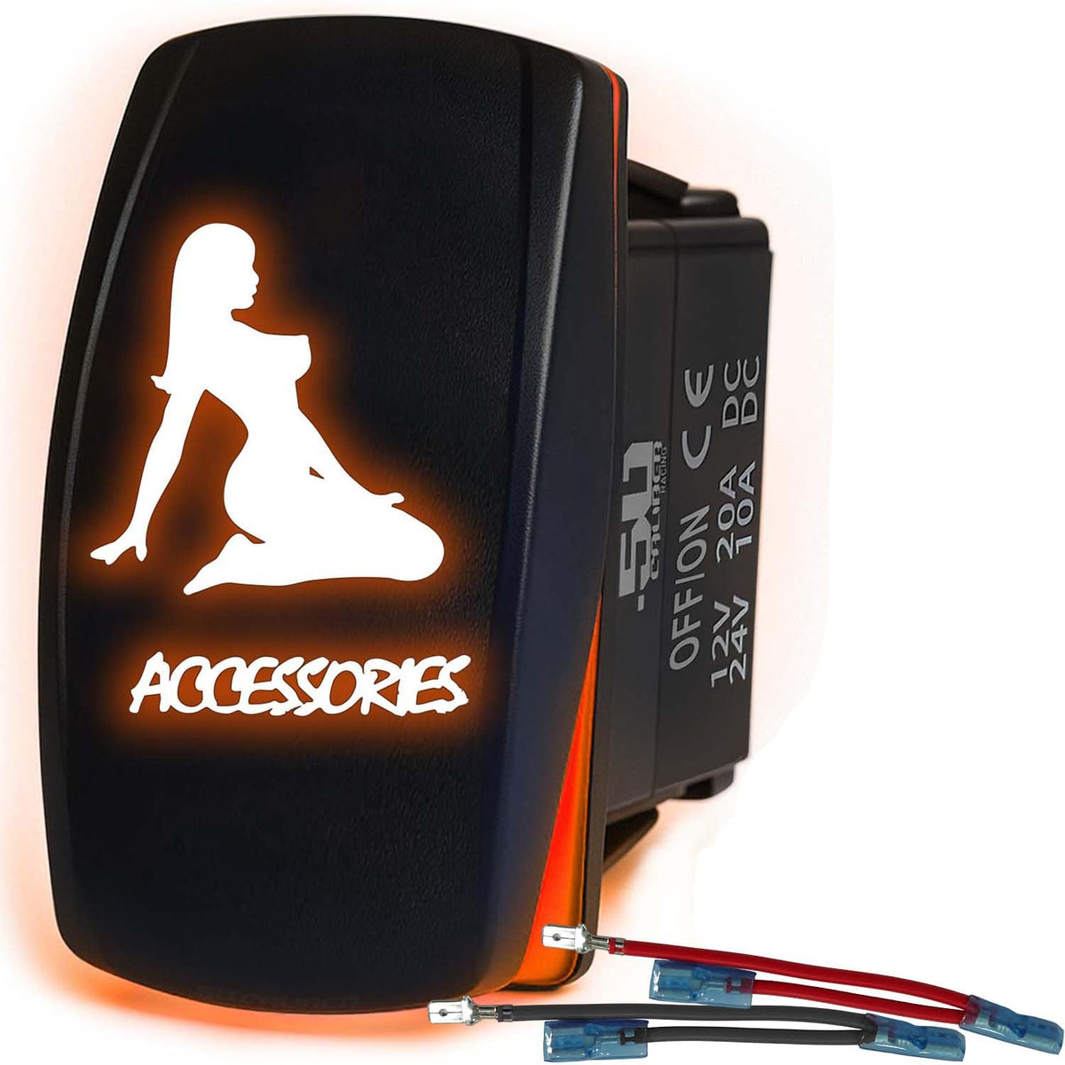 SxS Waterproof Rocker Switch On/Off | 50 Caliber Racing