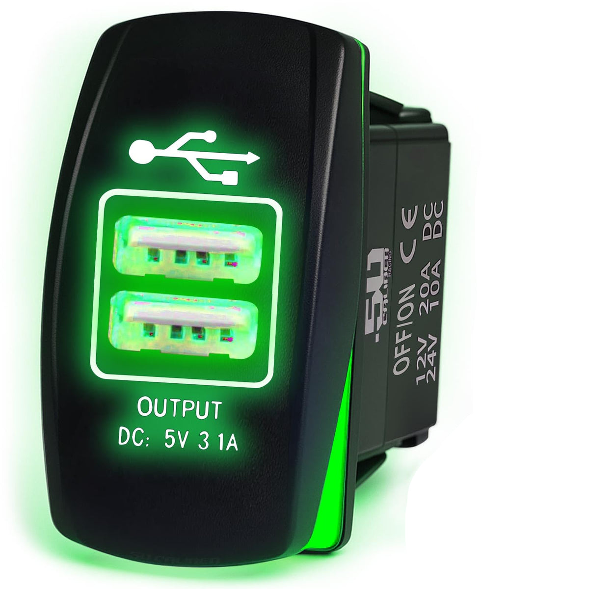 Waterproof Rocker Switch On/Off | 50 Caliber Racing