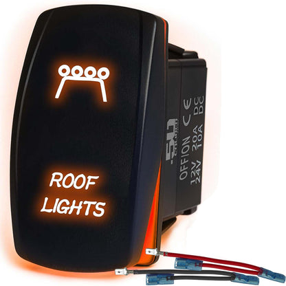 Waterproof Rocker Switch On/Off | 50 Caliber Racing