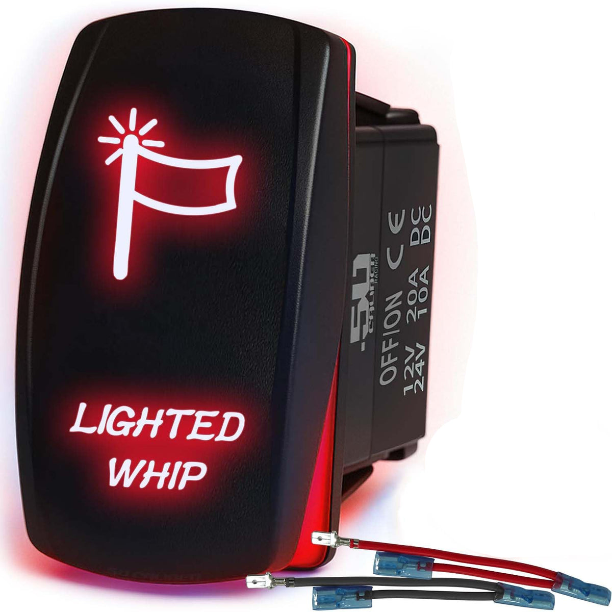 Waterproof Rocker Switch On/Off | 50 Caliber Racing