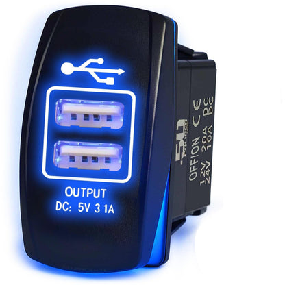 Waterproof Rocker Switch On/Off | 50 Caliber Racing