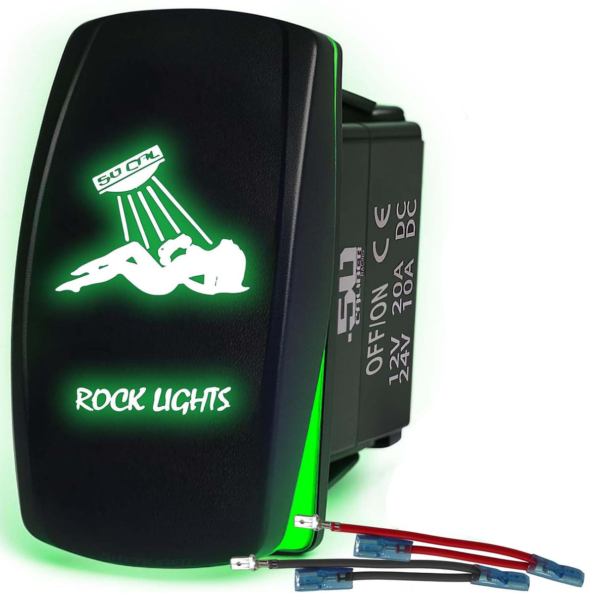 SxS Waterproof Rocker Switch On/Off | 50 Caliber Racing