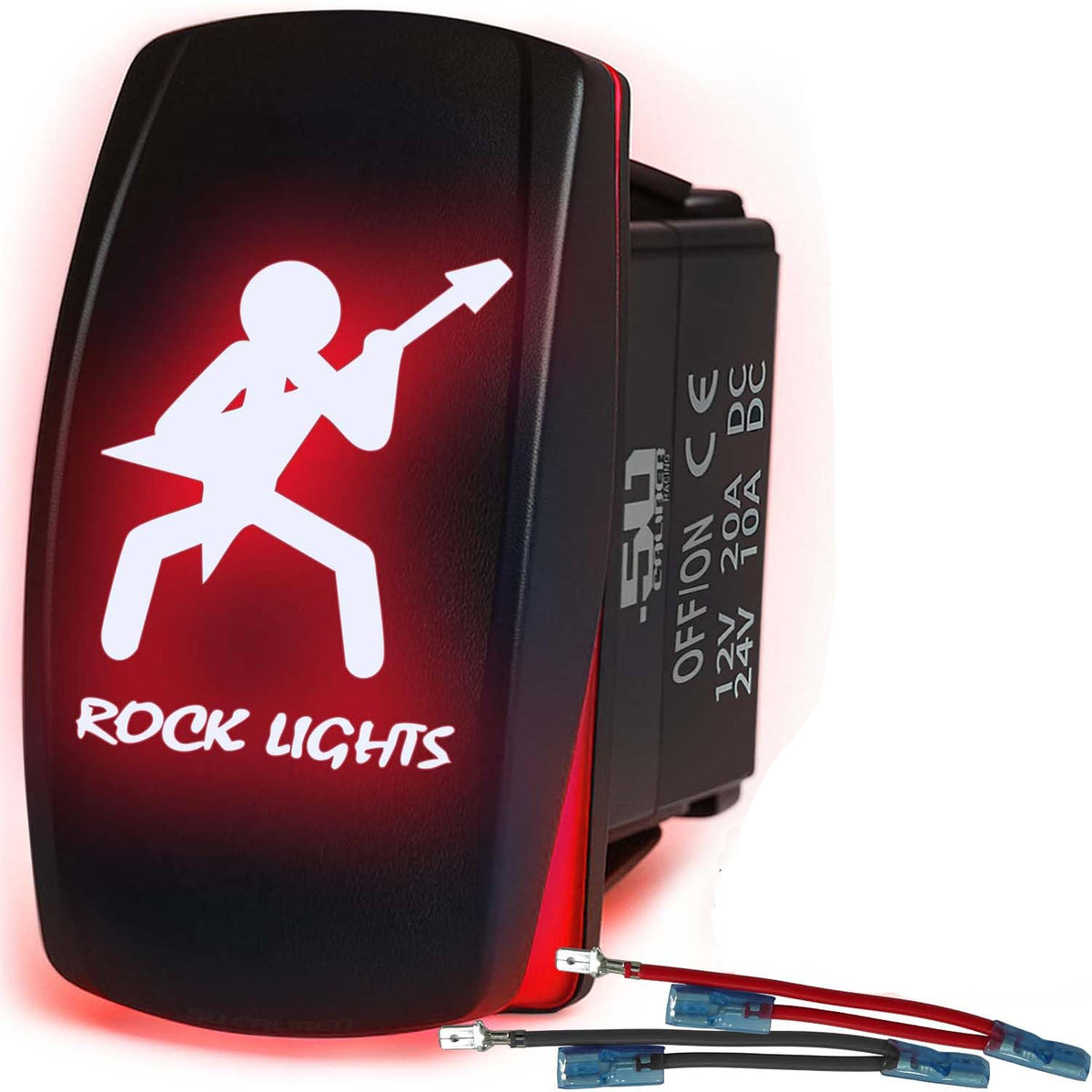SxS Waterproof Rocker Switch On/Off | 50 Caliber Racing
