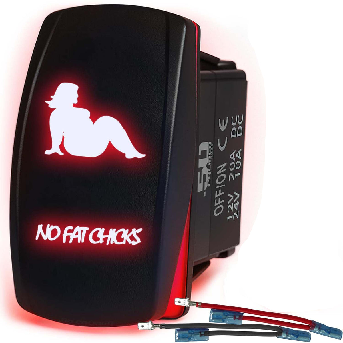 Waterproof Rocker Switch On/Off | 50 Caliber Racing
