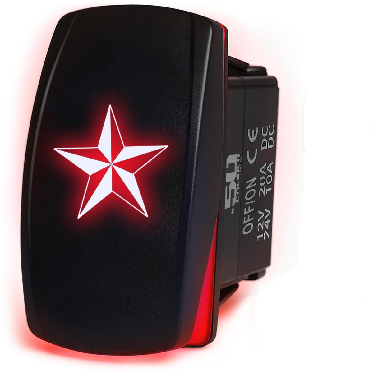 Waterproof Rocker Switch On/Off | 50 Caliber Racing