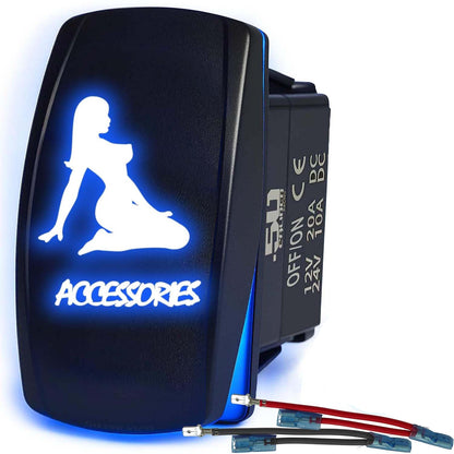 SxS Waterproof Rocker Switch On/Off | 50 Caliber Racing