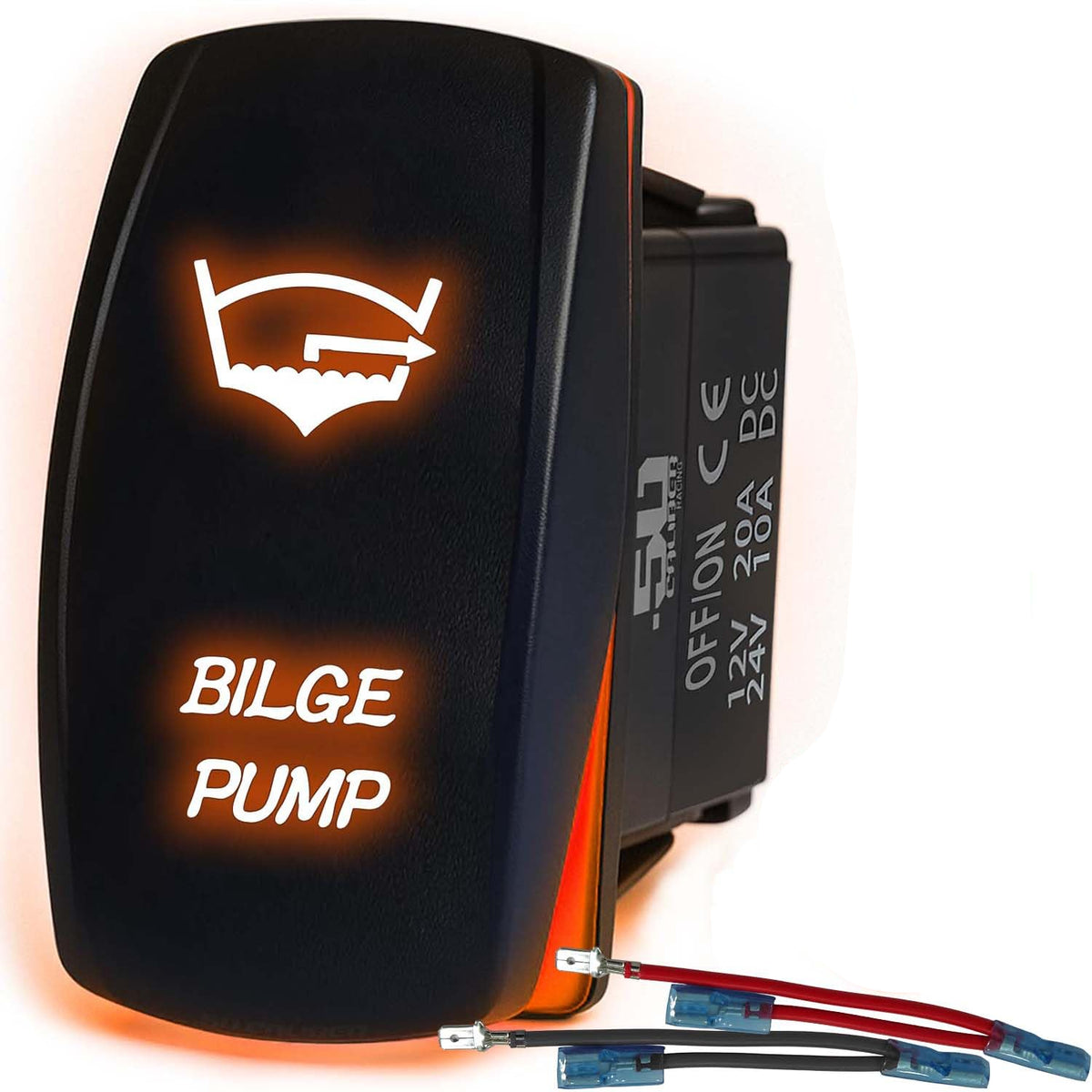 Waterproof Rocker Switch On/Off | 50 Caliber Racing