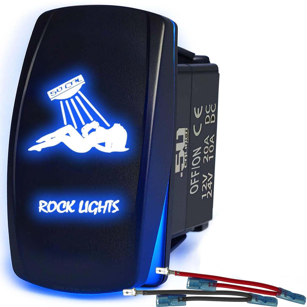 SxS Waterproof Rocker Switch On/Off | 50 Caliber Racing