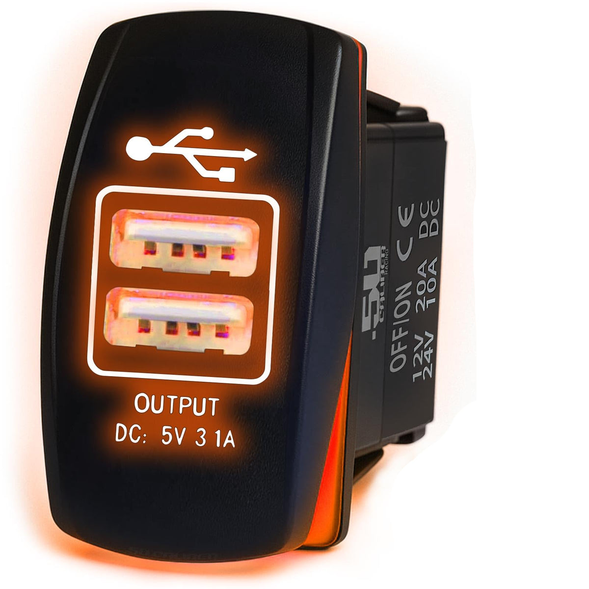 Waterproof Rocker Switch On/Off | 50 Caliber Racing