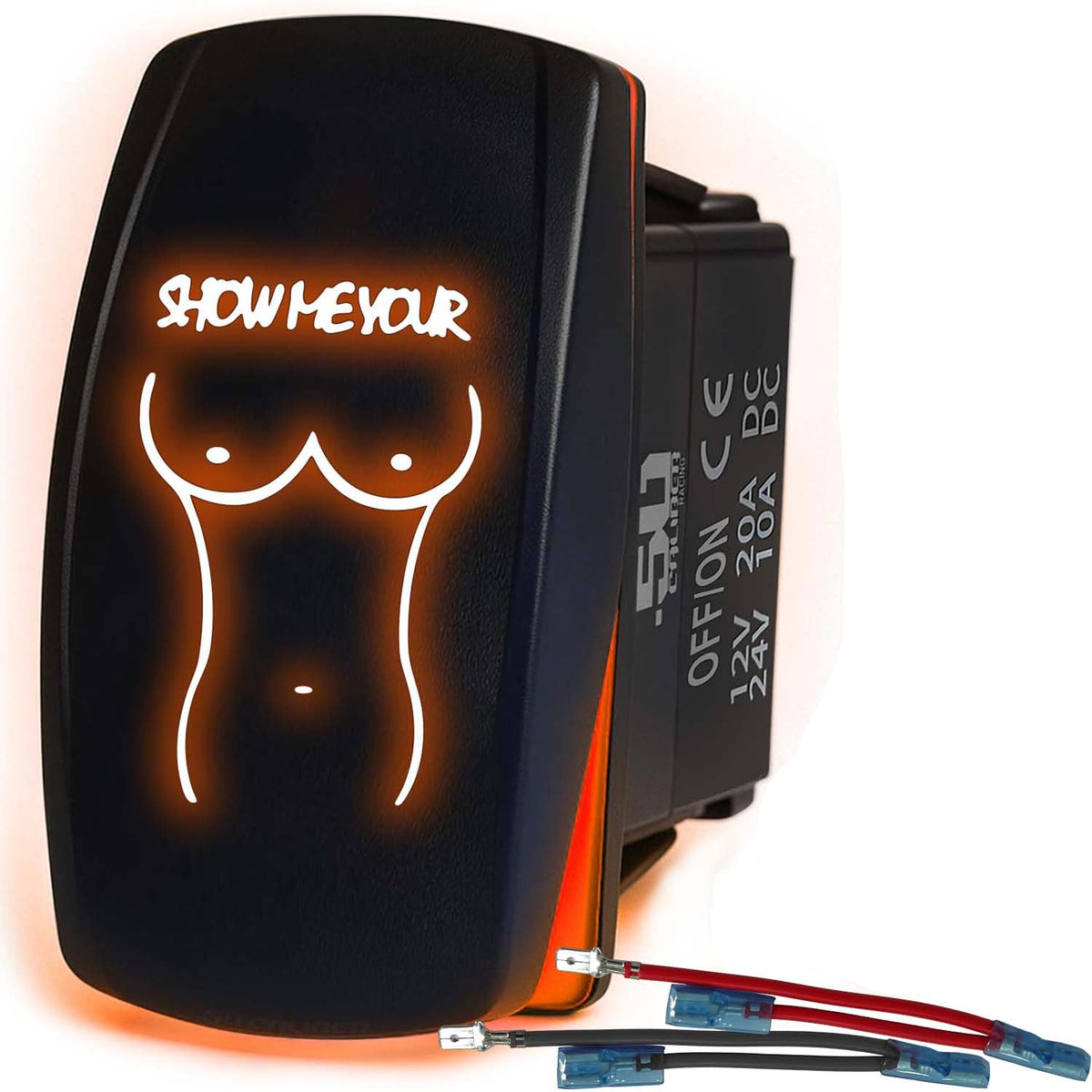 SxS Waterproof Rocker Switch On/Off | 50 Caliber Racing