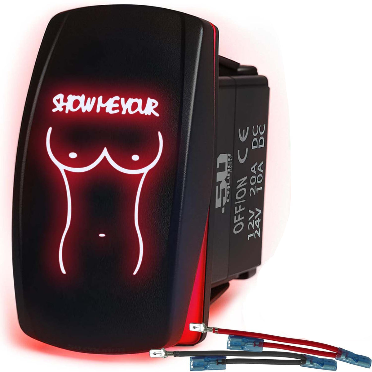 SxS Waterproof Rocker Switch On/Off | 50 Caliber Racing