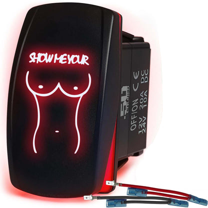 SxS Waterproof Rocker Switch On/Off | 50 Caliber Racing