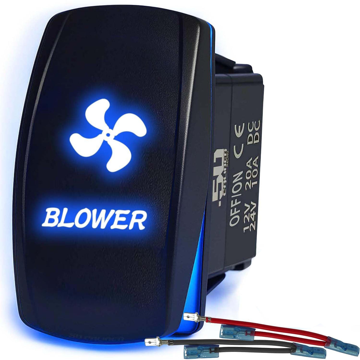 Waterproof Rocker Switch On/Off | 50 Caliber Racing