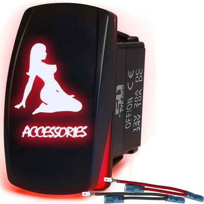 SxS Waterproof Rocker Switch On/Off | 50 Caliber Racing