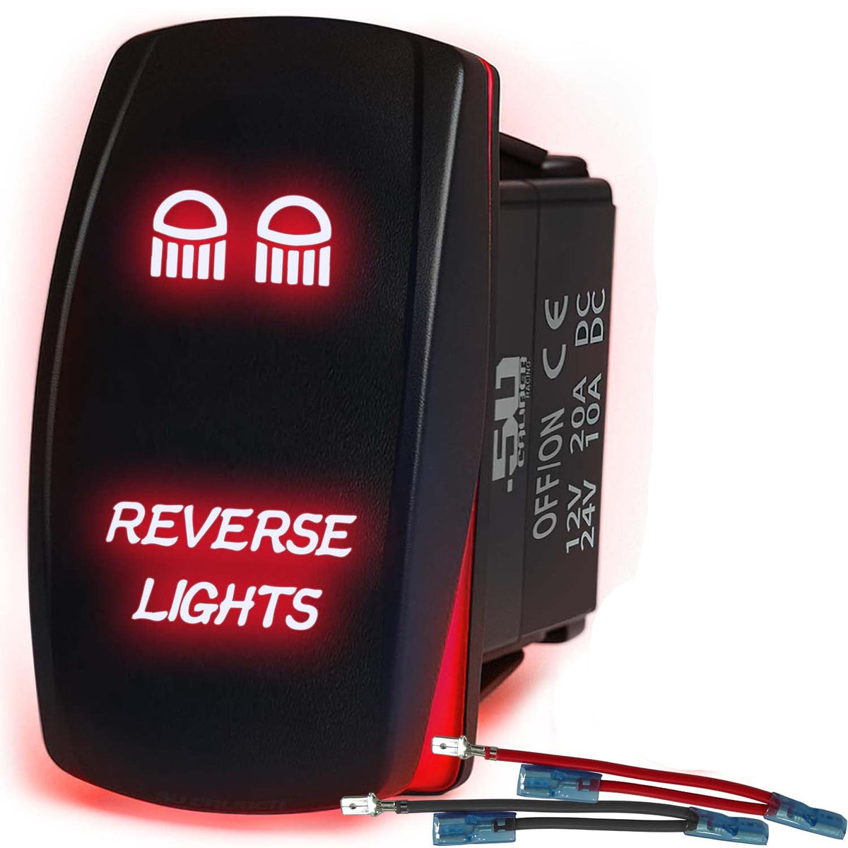 Waterproof Rocker Switch On/Off | 50 Caliber Racing