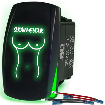 SxS Waterproof Rocker Switch On/Off | 50 Caliber Racing