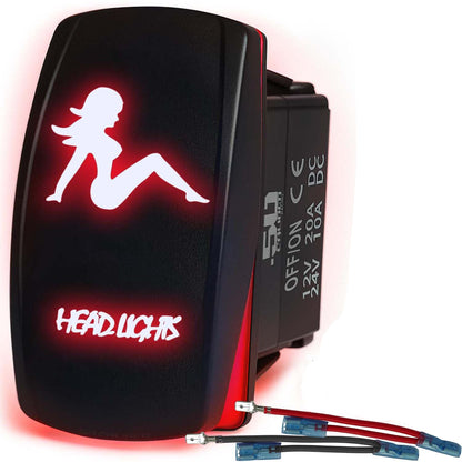 SxS Waterproof Rocker Switch On/Off | 50 Caliber Racing