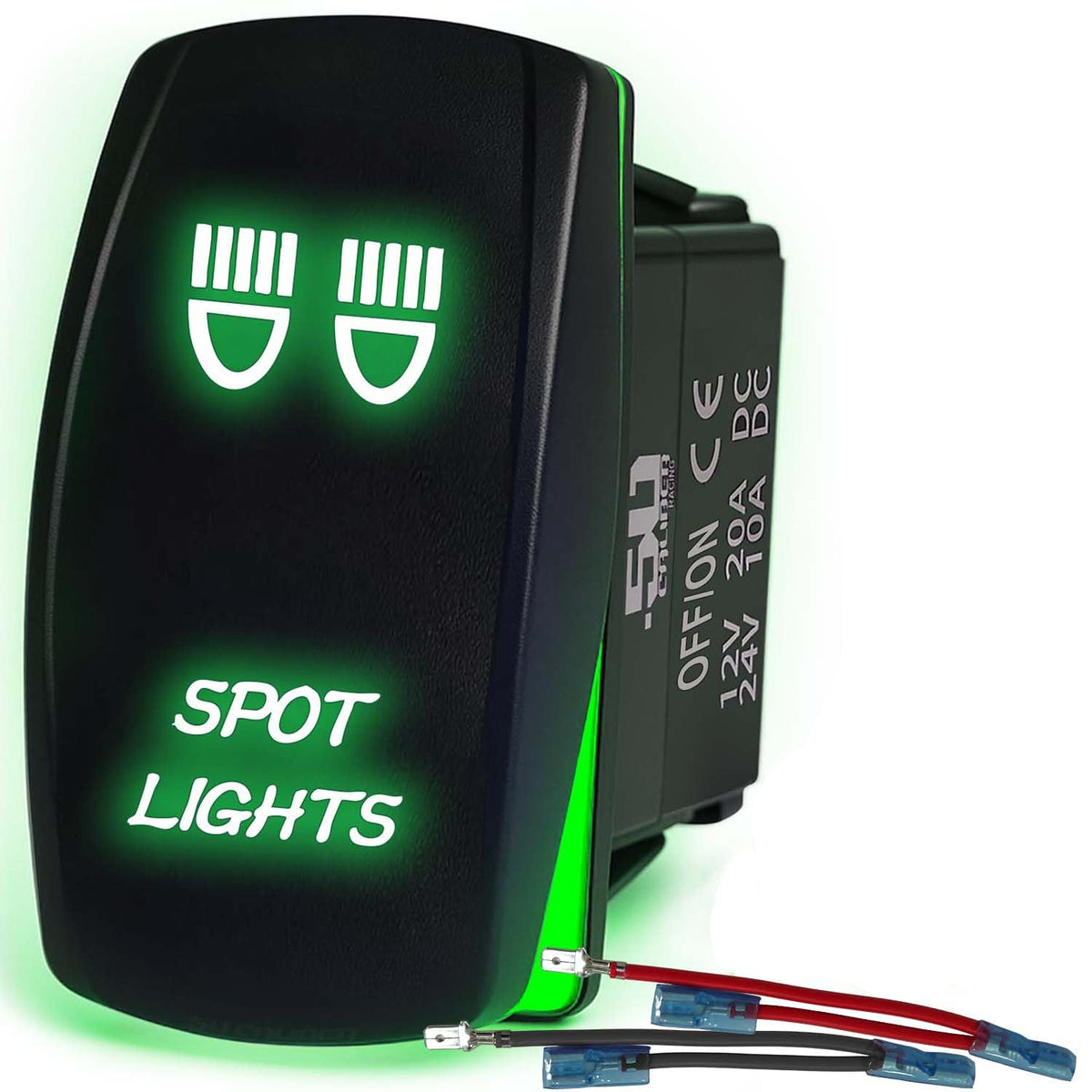 Waterproof Rocker Switch On/Off | 50 Caliber Racing
