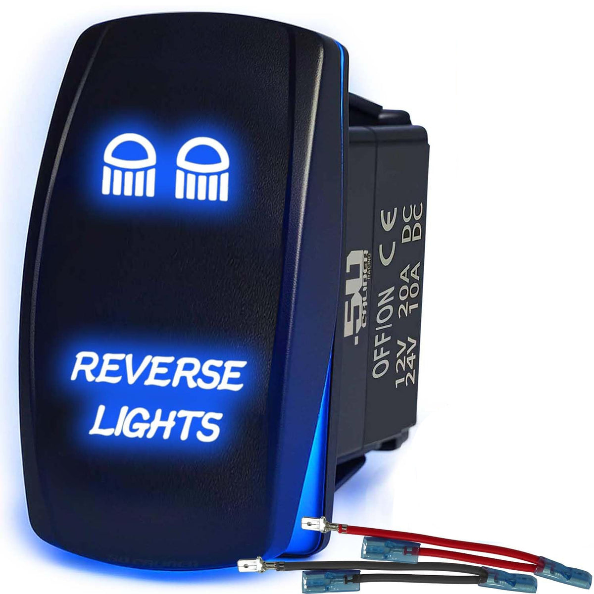 Waterproof Rocker Switch On/Off | 50 Caliber Racing