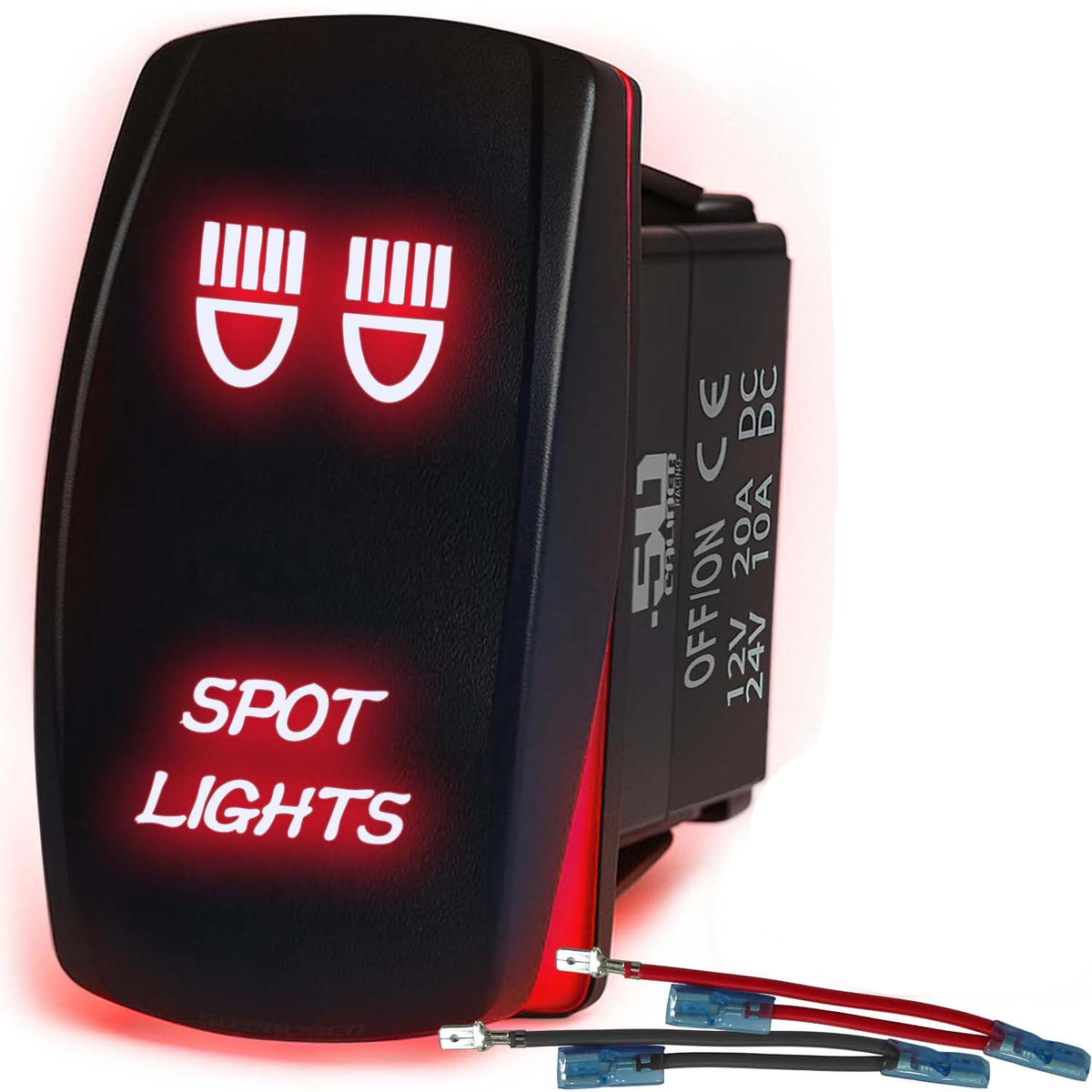 Waterproof Rocker Switch On/Off | 50 Caliber Racing