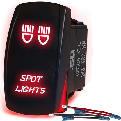 Waterproof Rocker Switch On/Off | 50 Caliber Racing