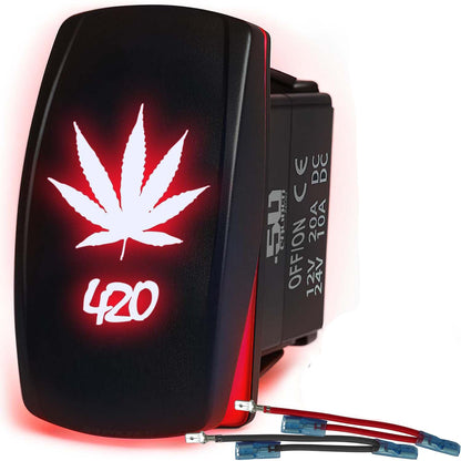 Waterproof Rocker Switch On/Off | 50 Caliber Racing