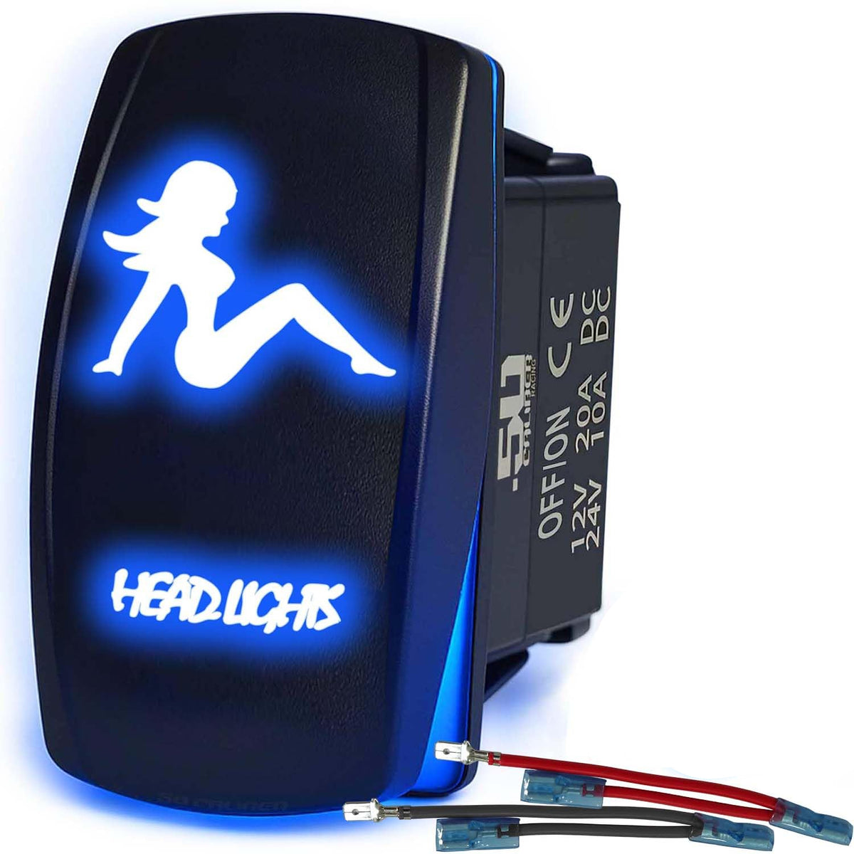 SxS Waterproof Rocker Switch On/Off | 50 Caliber Racing