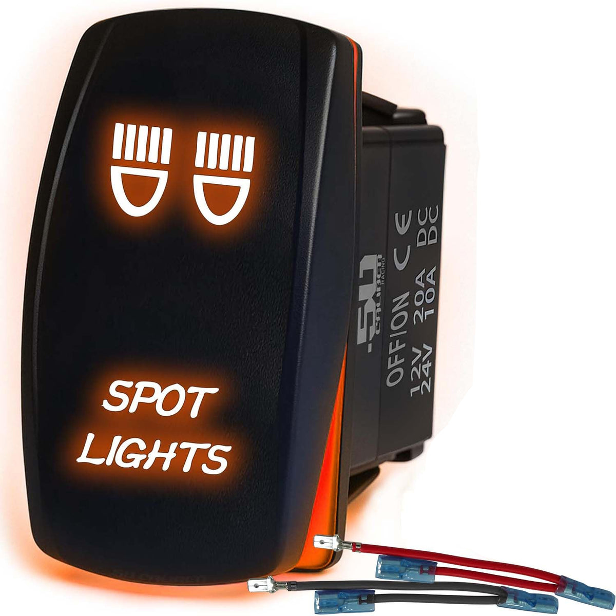 Waterproof Rocker Switch On/Off | 50 Caliber Racing
