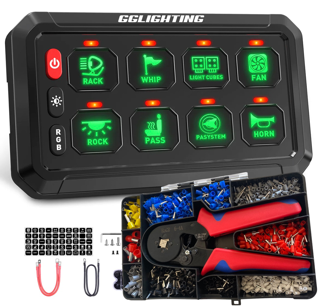 8-Gang Switch Panel GGLighting