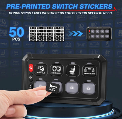 8-Gang Switch Panel GGLighting