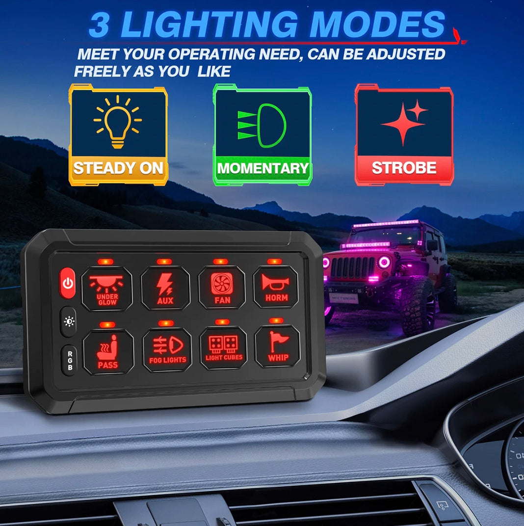 8-Gang Switch Panel GGLighting