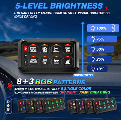 8-Gang Switch Panel GGLighting