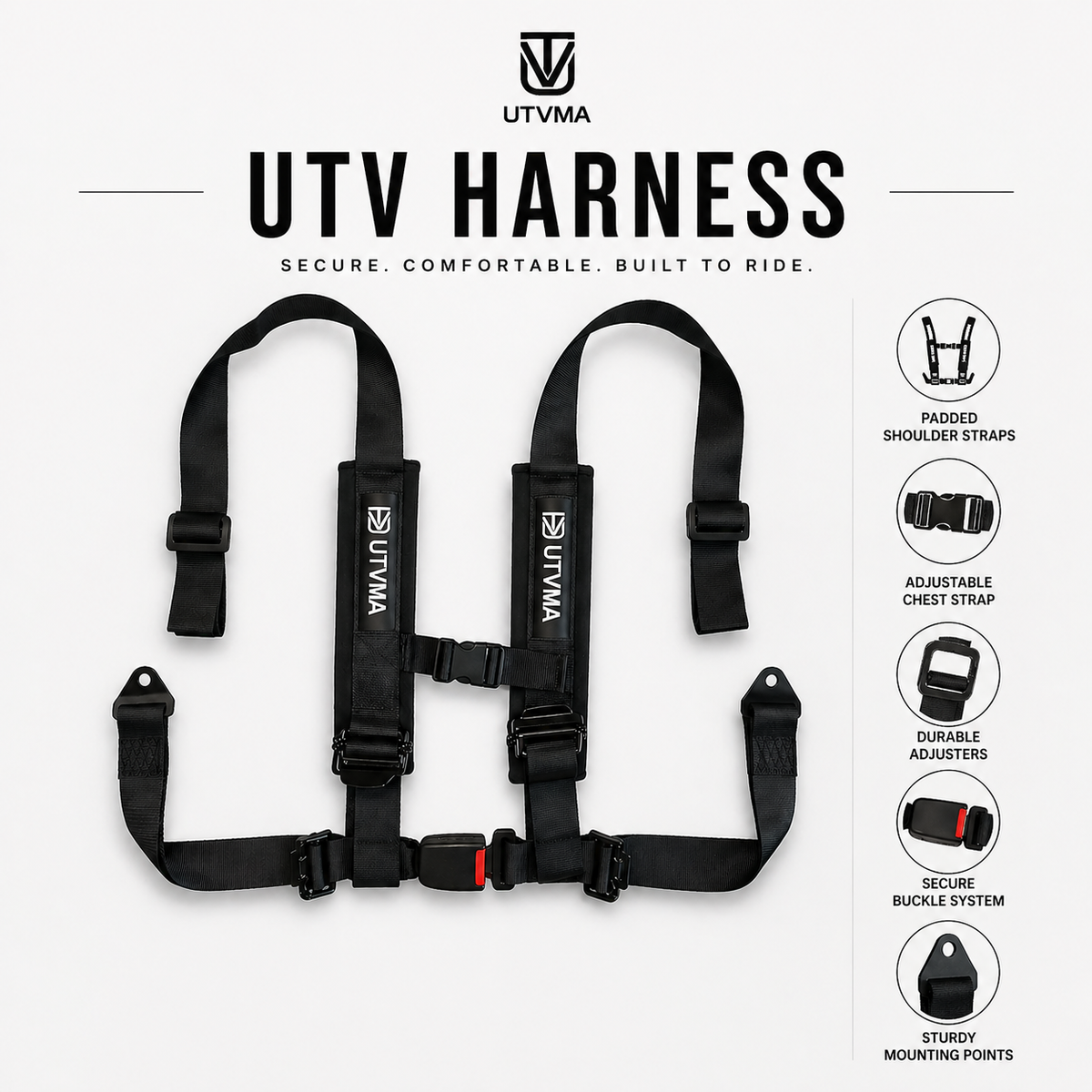 Polaris RZR Front Bucket Seats & Rear Bench Set | UTVMA