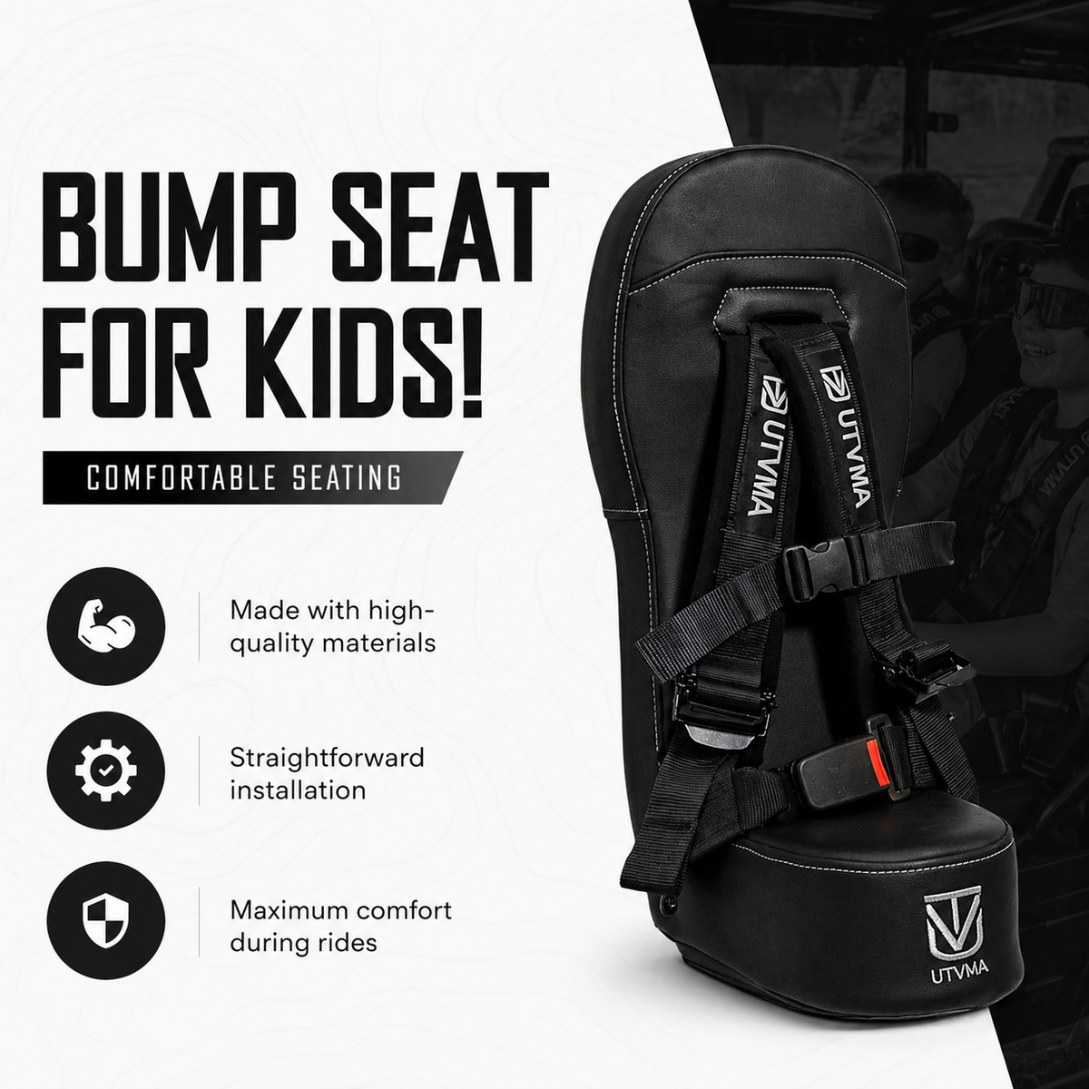Polaris RZR Pro R / Pro S / Pro XP (2025+) Bump Seat with Harness | UTVMA