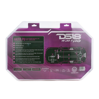 0-GA Amplifier Installation Wiring Kit - Purple