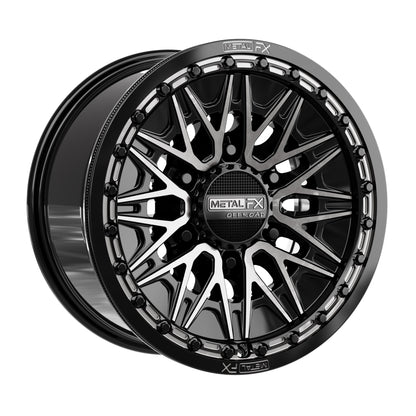 Alpha 6R UTV Beadlock Wheel (Gloss Black DDT Face) Metal FX Offroad