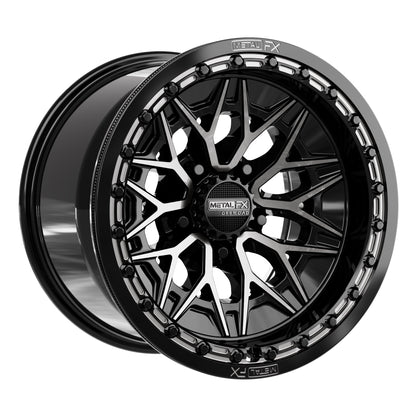 Alpha R UTV Beadlock Wheel (Gloss Black DDT Face) Metal FX Offroad