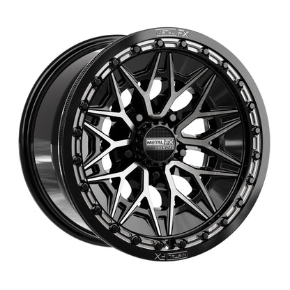 Alpha R UTV Beadlock Wheel (Gloss Black DDT Face) Metal FX Offroad