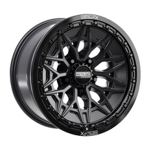 Alpha R UTV Beadlock Wheel (Satin Black/Gloss Black Ring) Metal FX Offroad