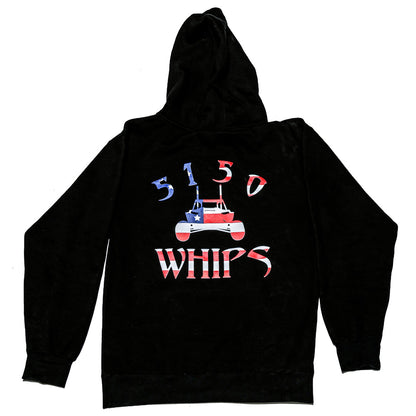 American Flag 5150 Whips Logo Hoodie 5150 Whips