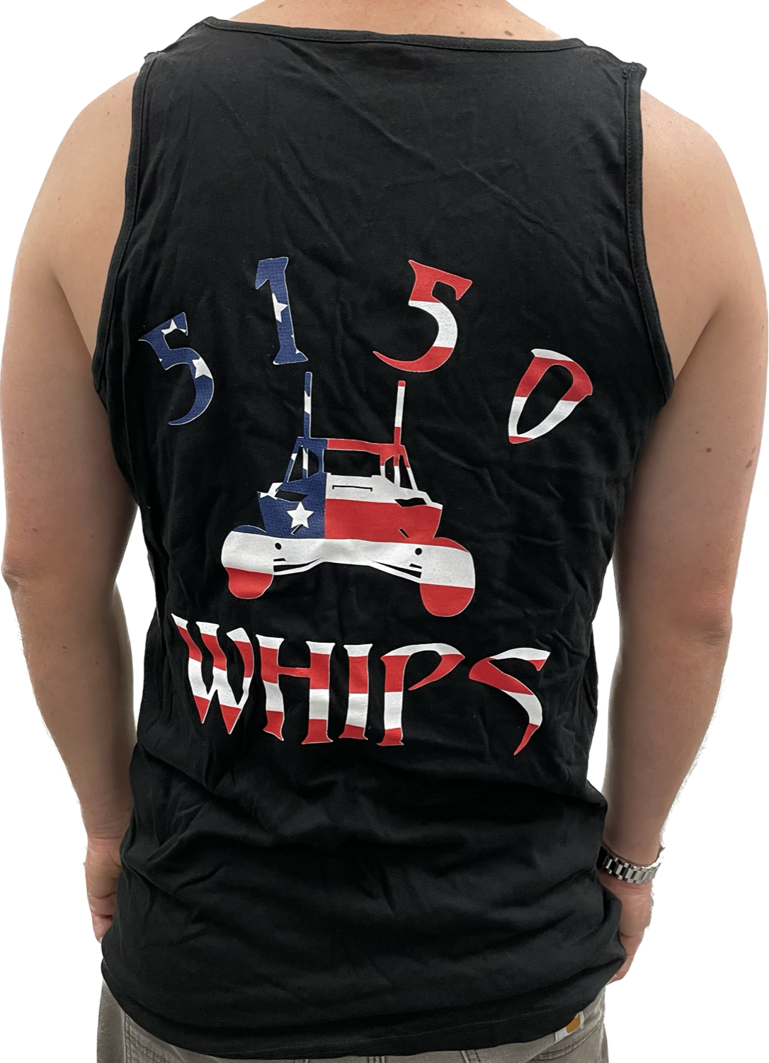 American Flag 5150 Whips Logo Mens Tank Top 5150 Whips