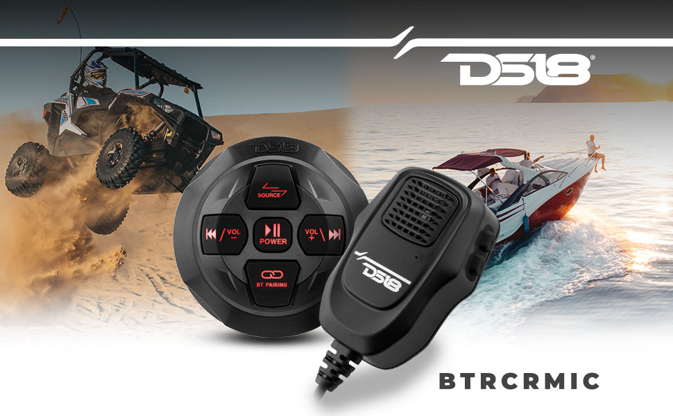 BTRCRMIC Digital Media Receiver with Microphone UTV Lighting - Full View | DS18