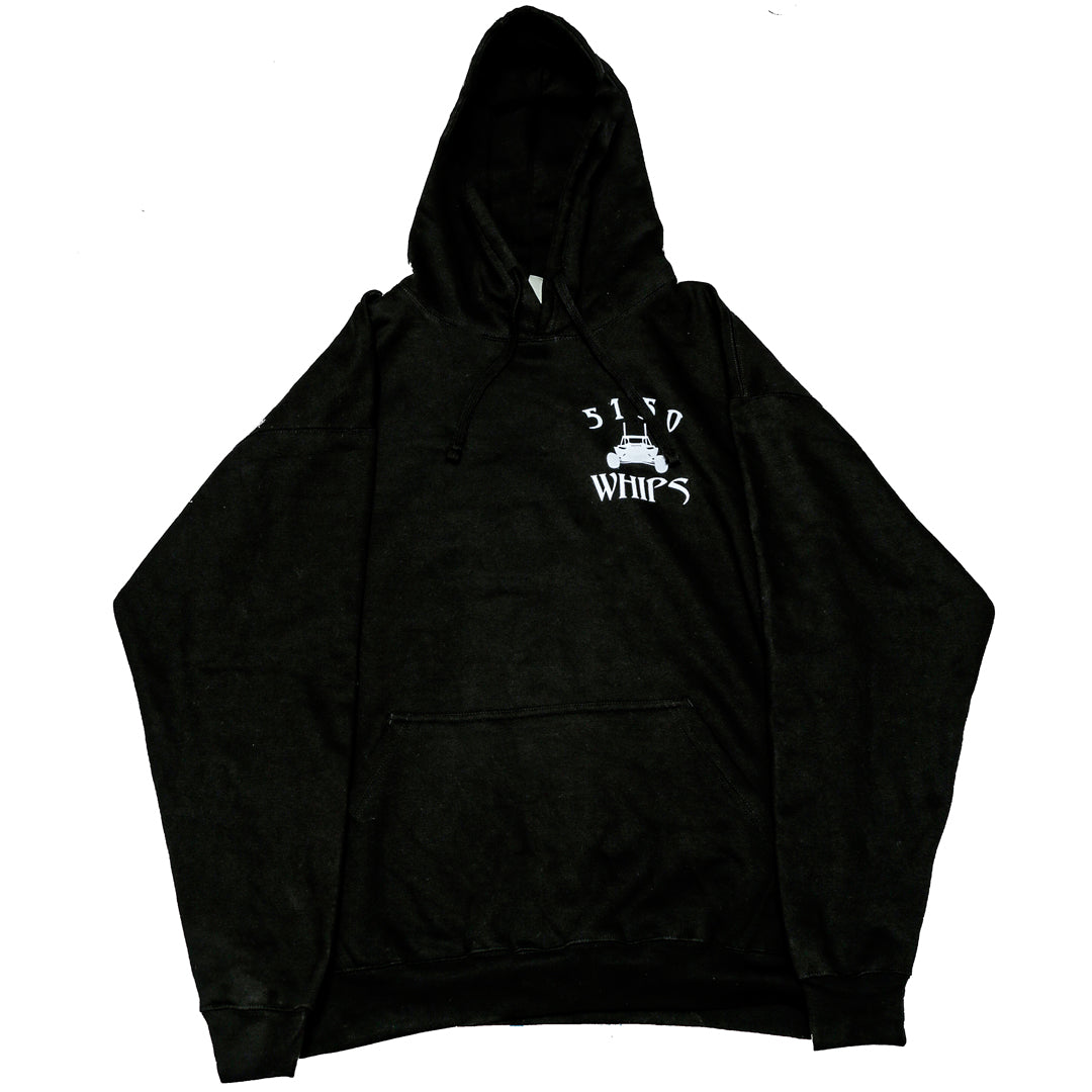 Black & White 5150 Whips Logo Hoodie 5150 Whips