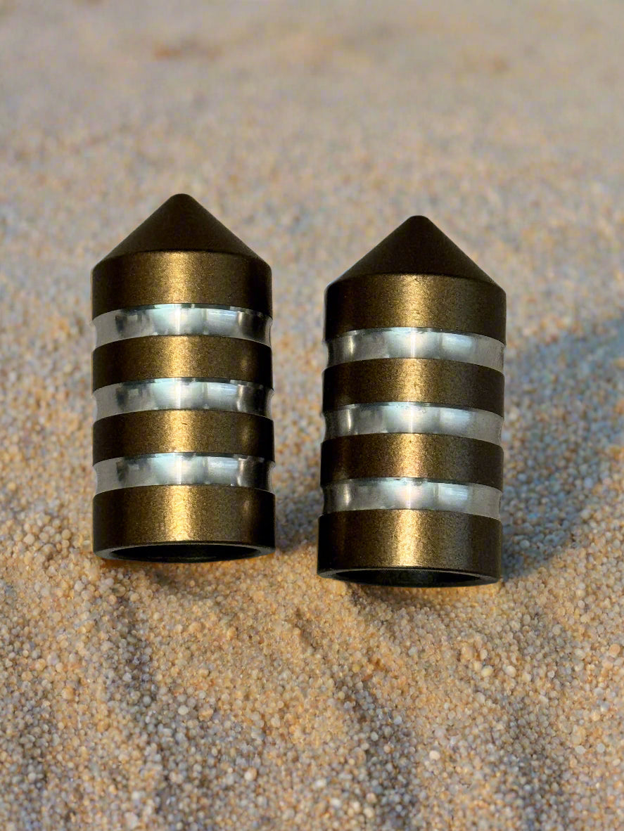 Marshin Whips Billet Magnetic Base Caps | Protective Dust Covers | Pair