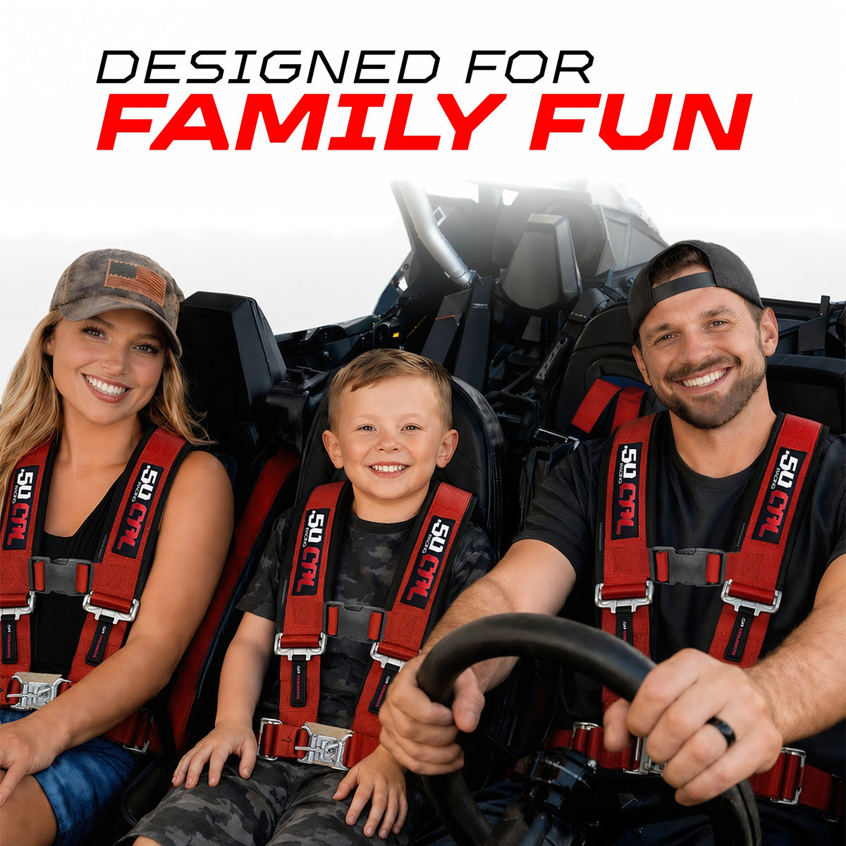 Arctic Cat Wildcat Bump Seat with Harness | 50 Caliber Racing
