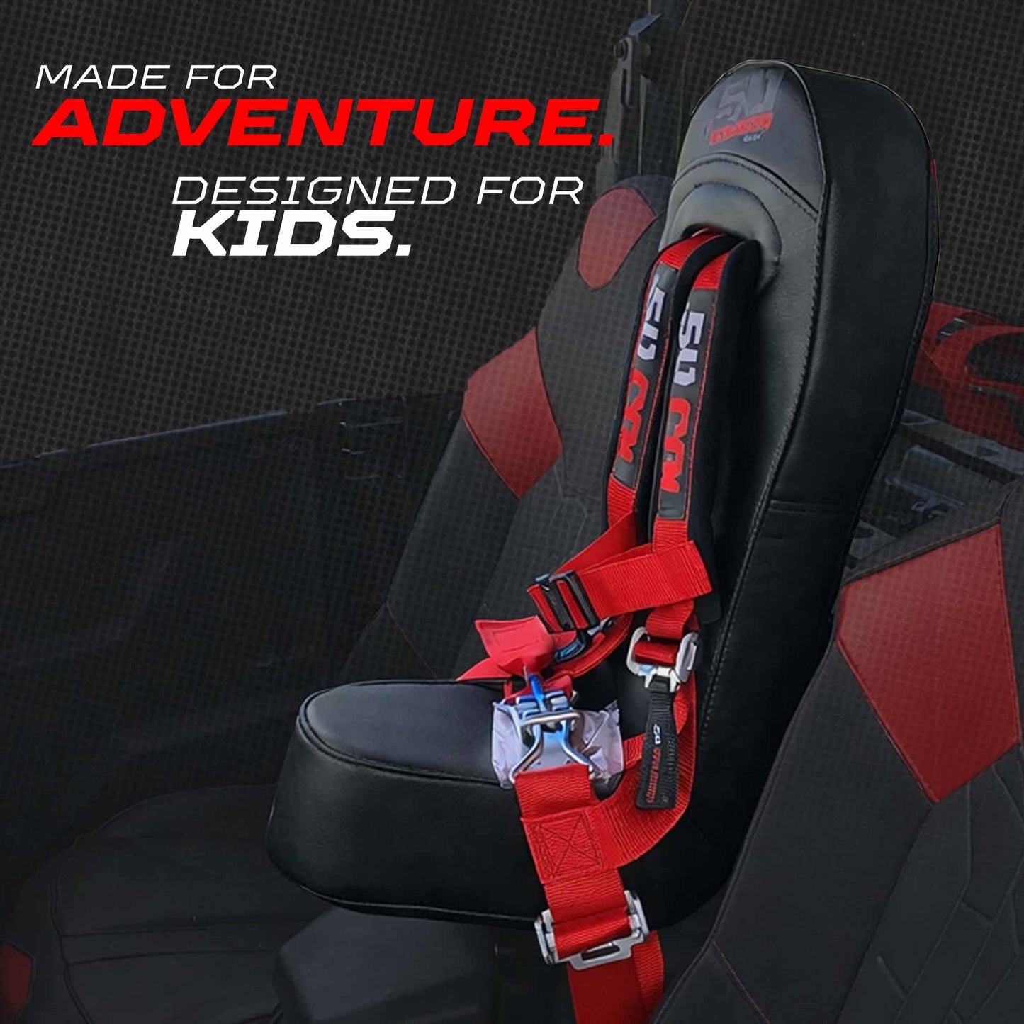 RZR PRO XP 4 Rear Bump Seat & Safety Harness